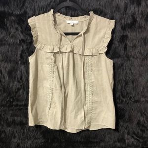 Mine green sleeveless top size‎ medium p27